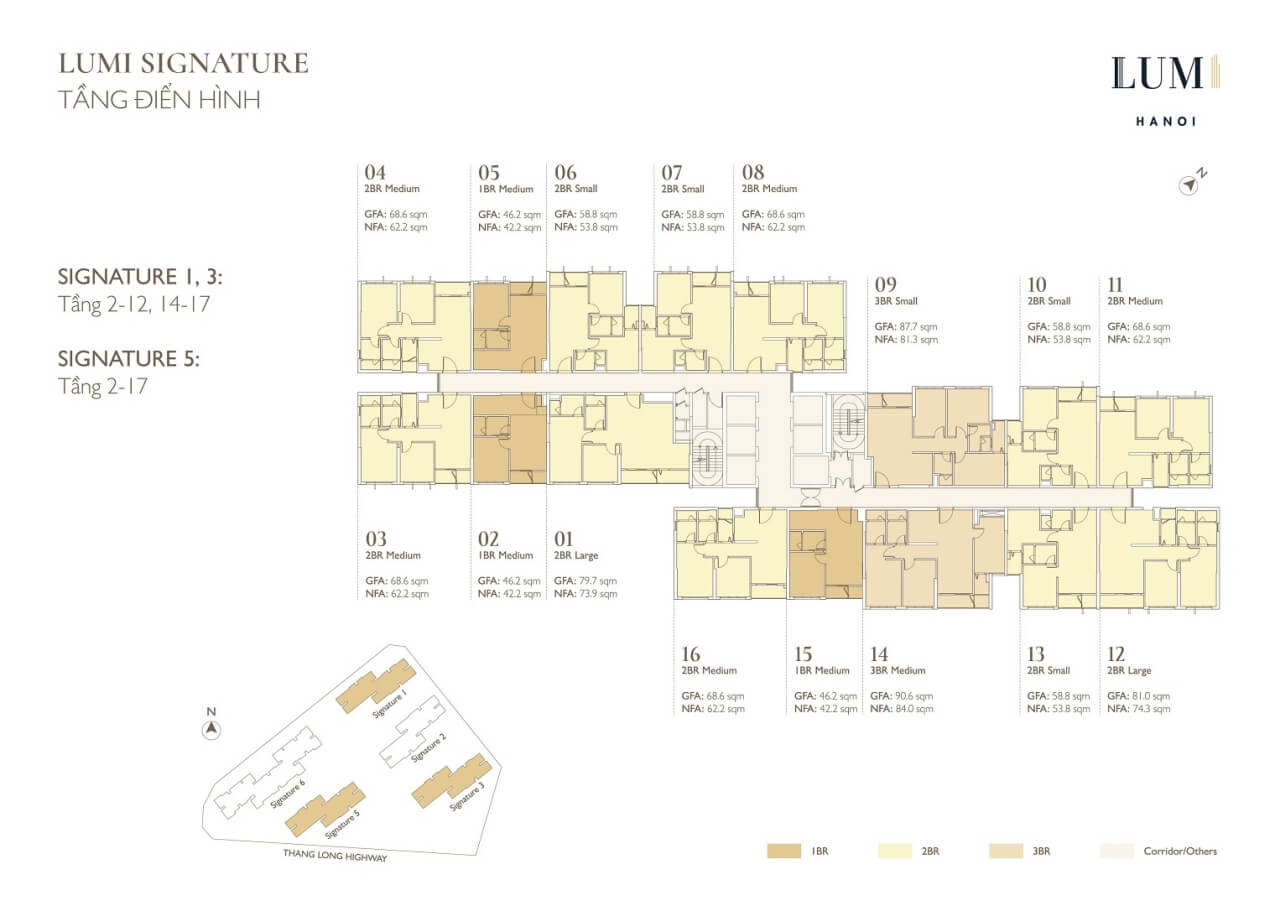 Mặt bằng Lumi Signature Hanoi Tầng 2- 17